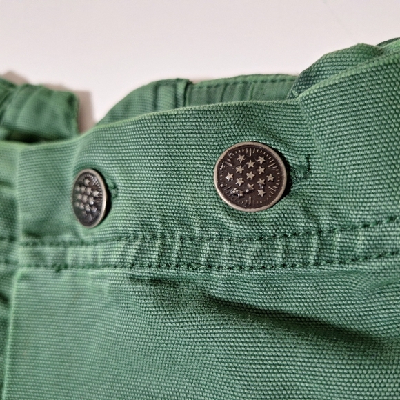 💎NWOT Free People "Keep Calling" Green Crop (Jorts) Pants - Picture 7 of 15